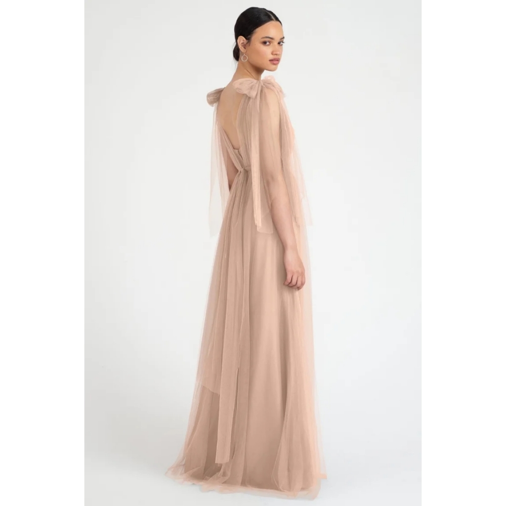 Jenny Yoo Convertible Annabelle Dress Nude Size 4